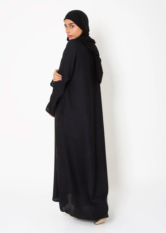 Classic Elegance – Simple Black Abaya