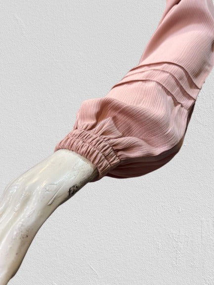 Rosewood Tassel Abaya. Soft Rose Tie Abaya