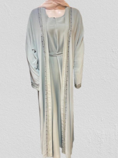 Pearl Mist Double Abaya Inner and uper.